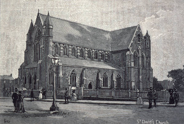 St David's Cathedral, 1886 (Tasmaniana Library, SLT)