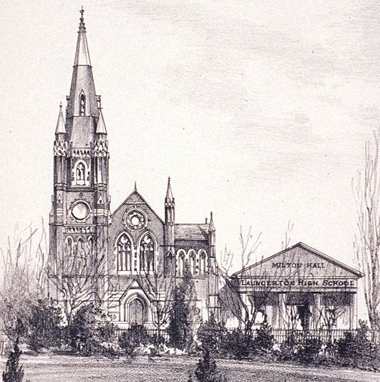 Thad Leavitt, 'Congregational Church, Princes Square', 1887 (Tasmaniana Library, SLT)