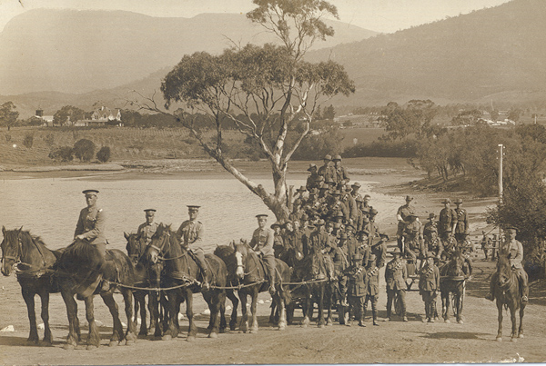 Soldiers training at the Claremont Army Camp in the First World War 