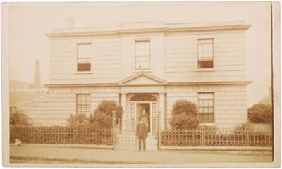 Clark family residence in Collins Street Hobart around 1890