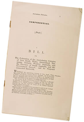 Clark's 1891 Draft Constitution Bill
