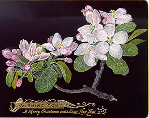 apple blossom card
