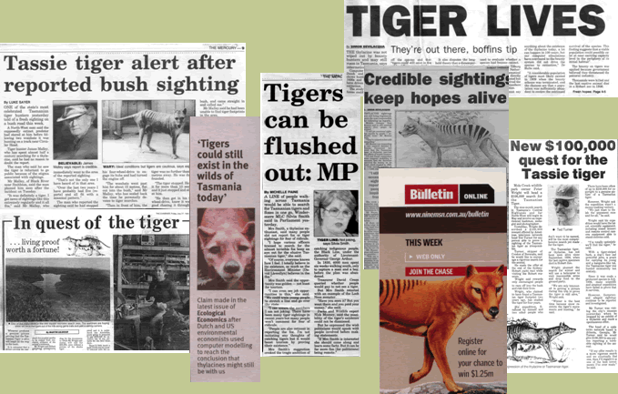 What happened to the Tasmanian tiger clone project?