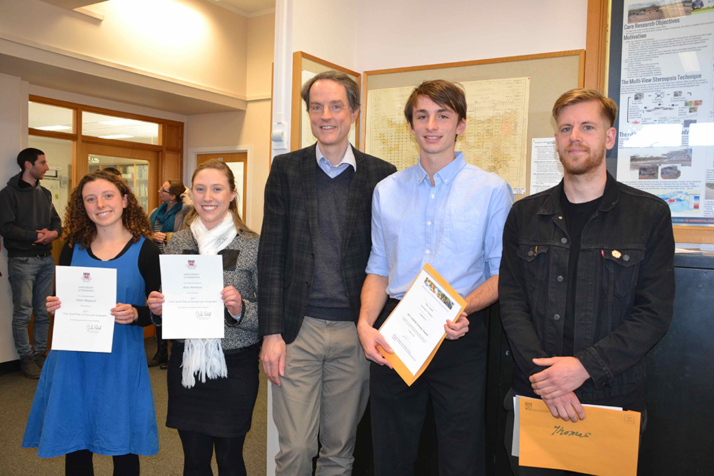 Top honours awarded to geography and spatial science scholars