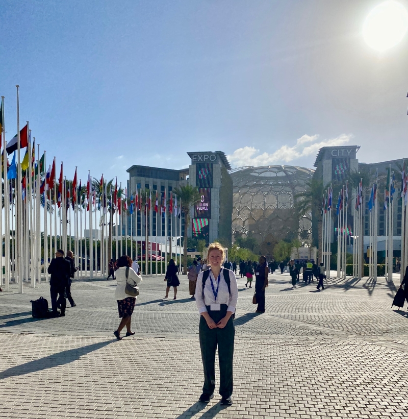 Mia Partridge at COP28