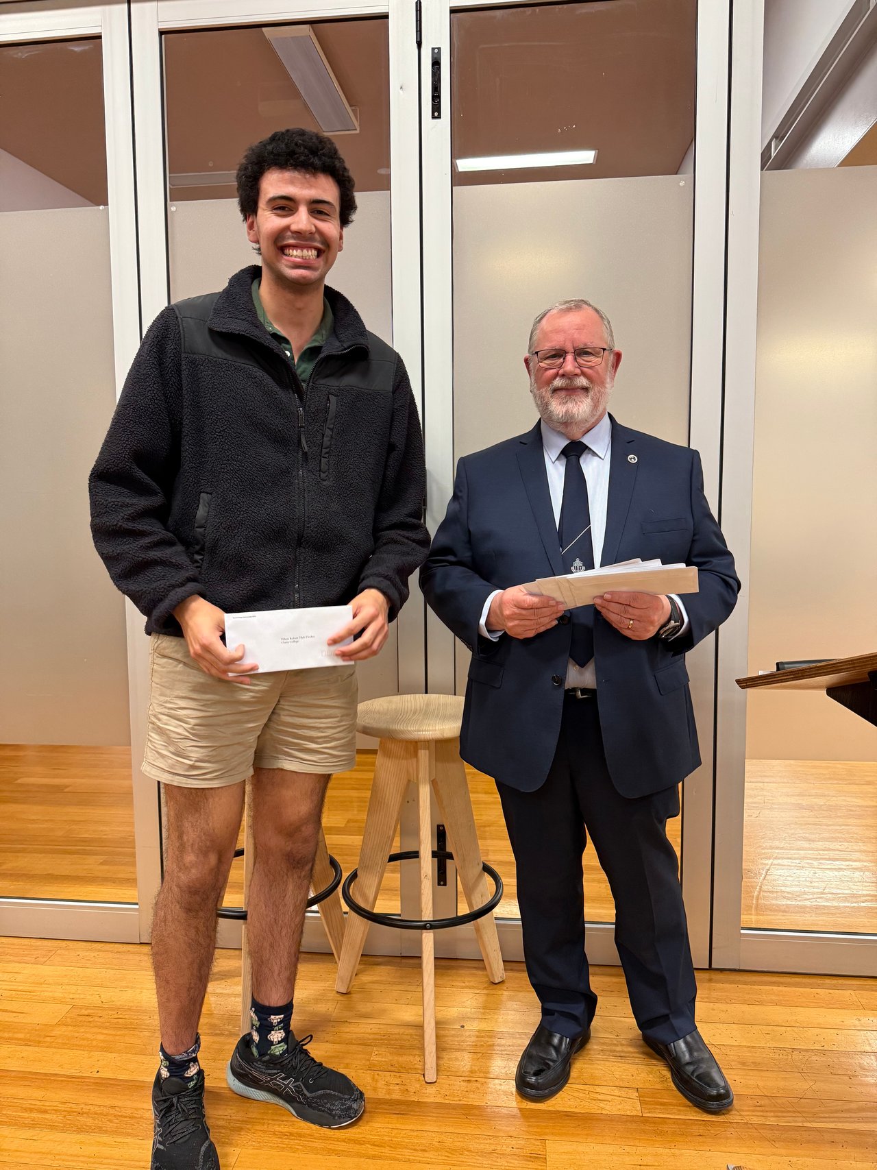 Christ College Scholarship recipient Elliott Findlay