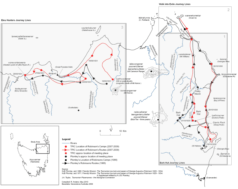 TPIC Expeditions 2007-2009 Map