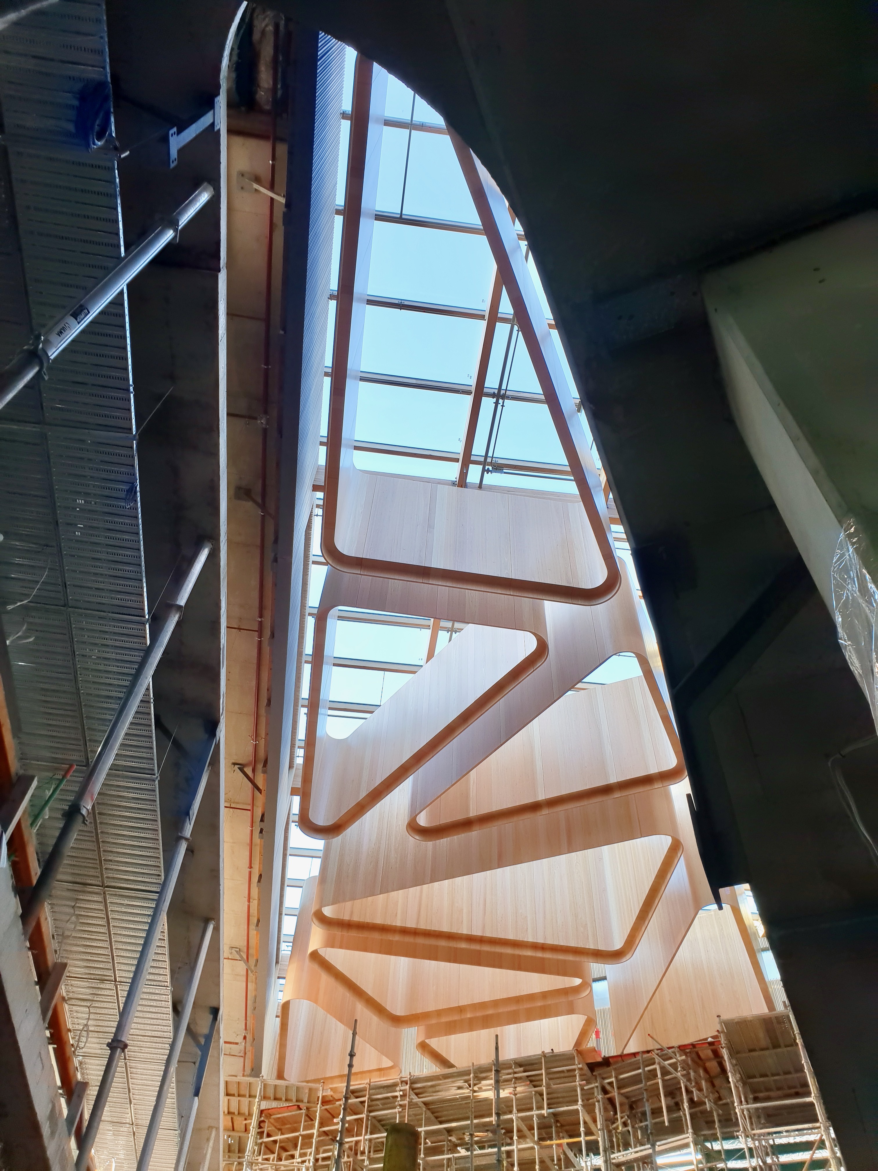 Tasmanian timber is featured in the central atrium
