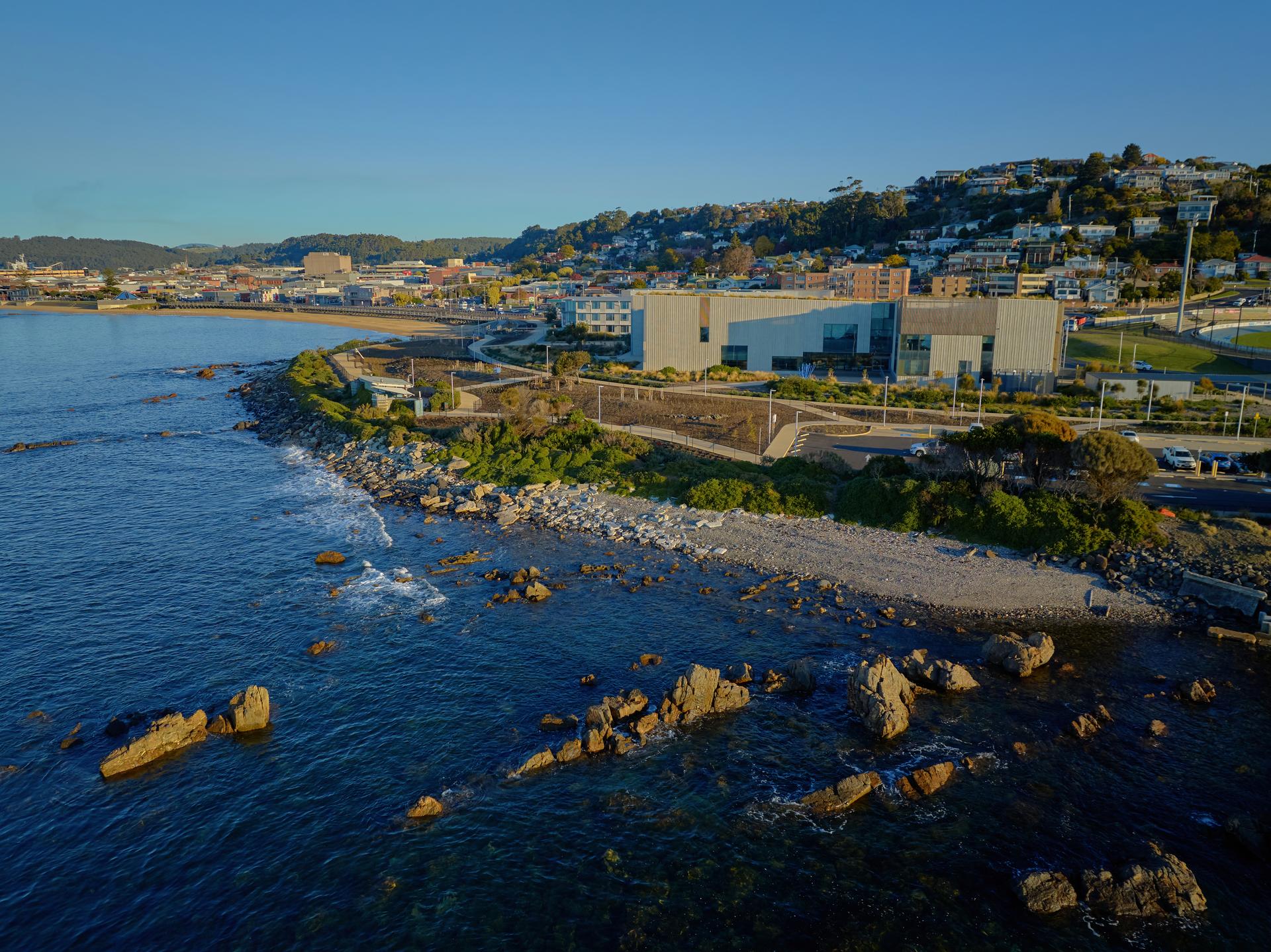 view of the West Park Campus from the sea