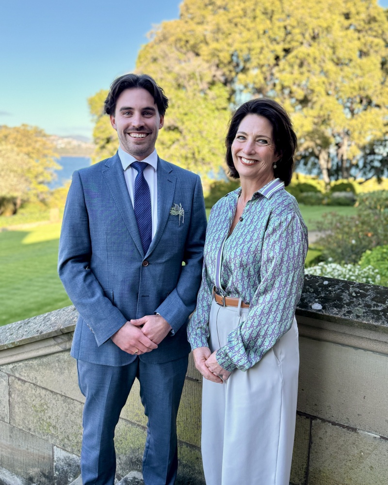 Ash Burke and Governor General of Tasmania
