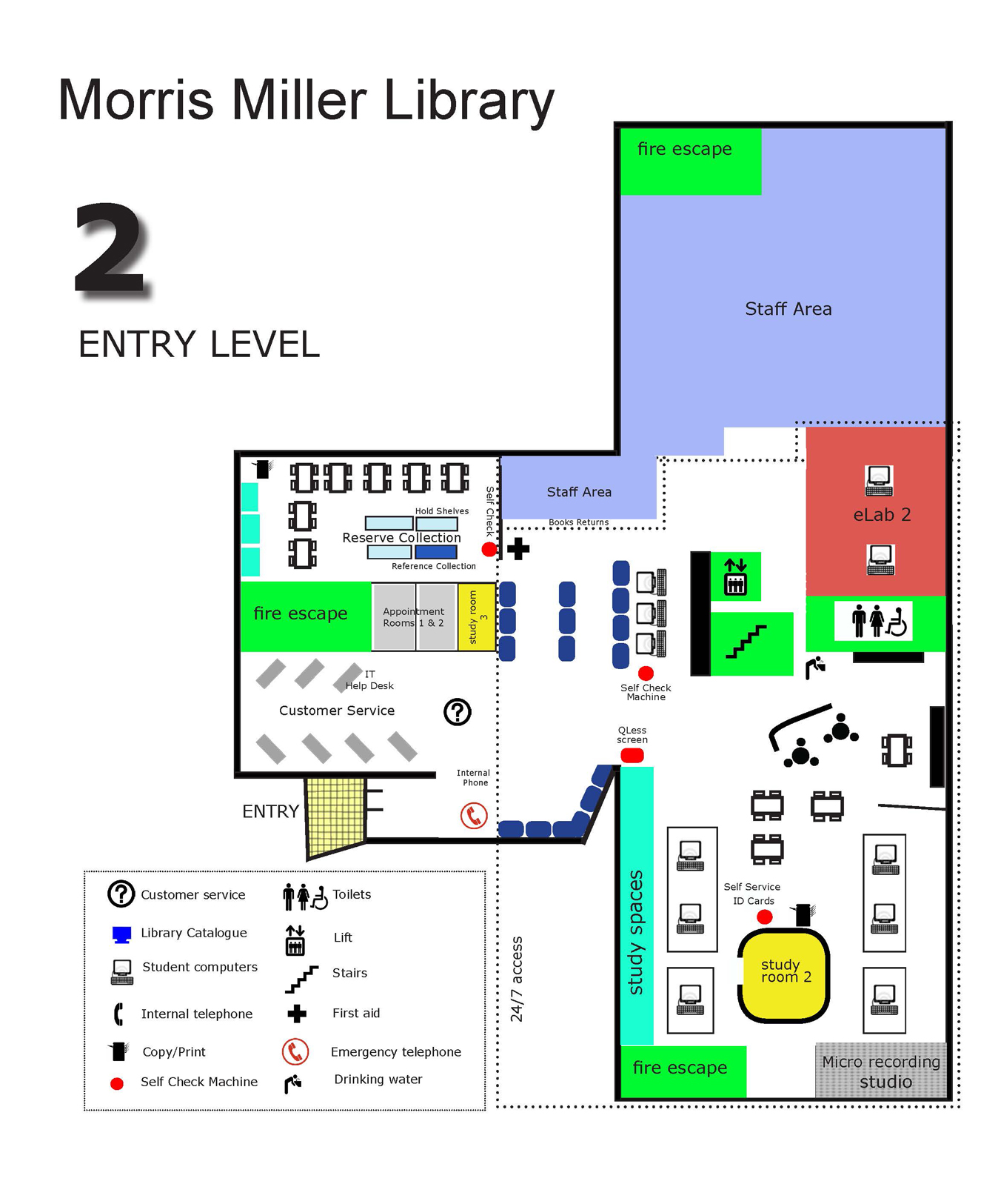 Level 2 - Morris Miller Library