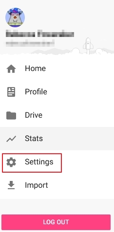 Select settings