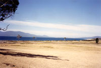View of the mainland from Maria Island