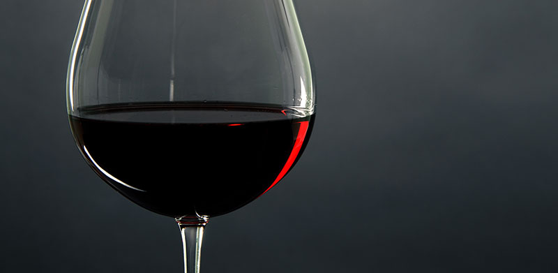 Photo of glass of red wine