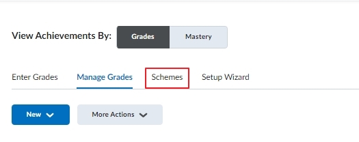 Select Schemes tab