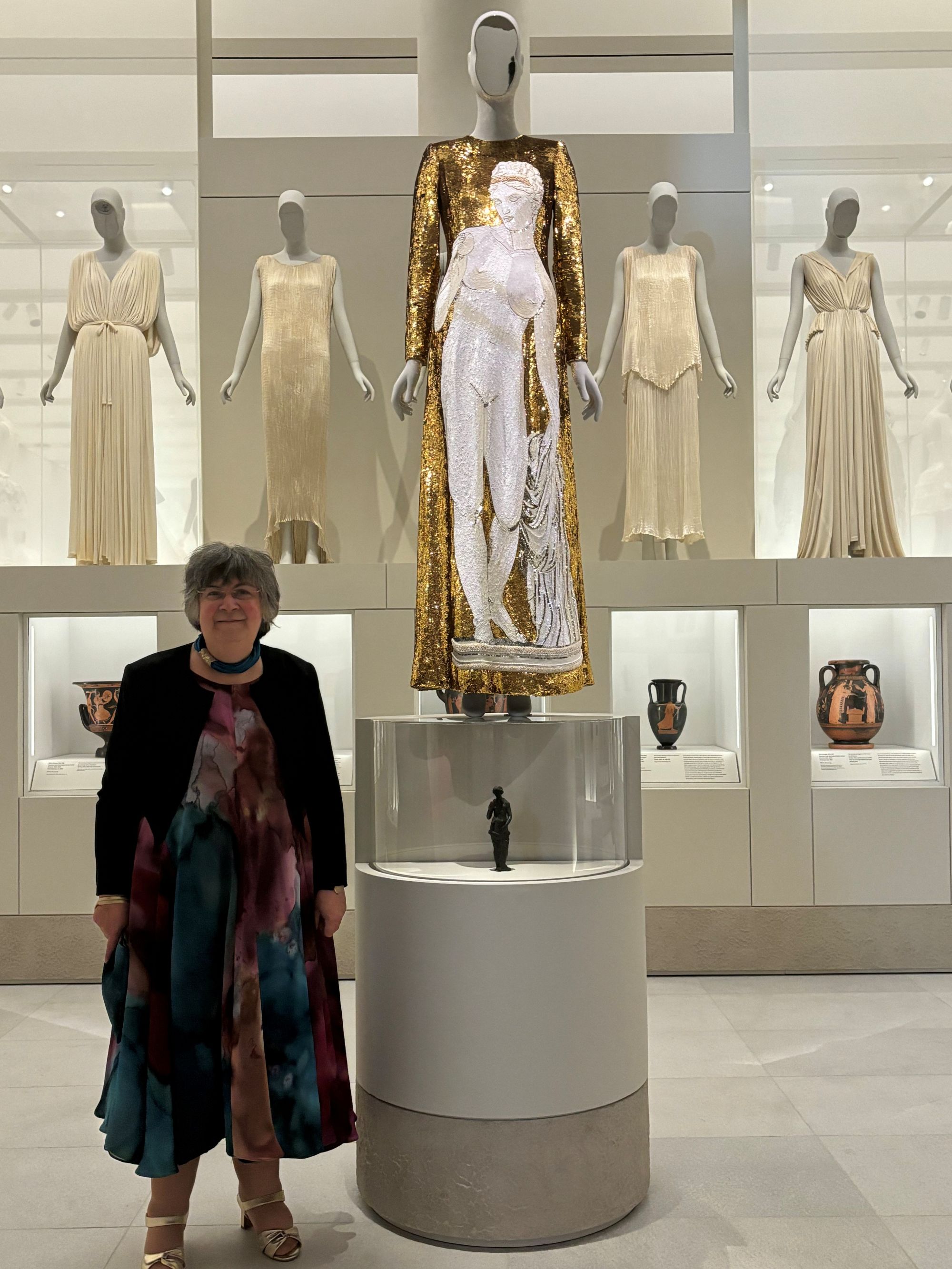 Dr Llewellyn Negrin at the Costume Art exhibition
