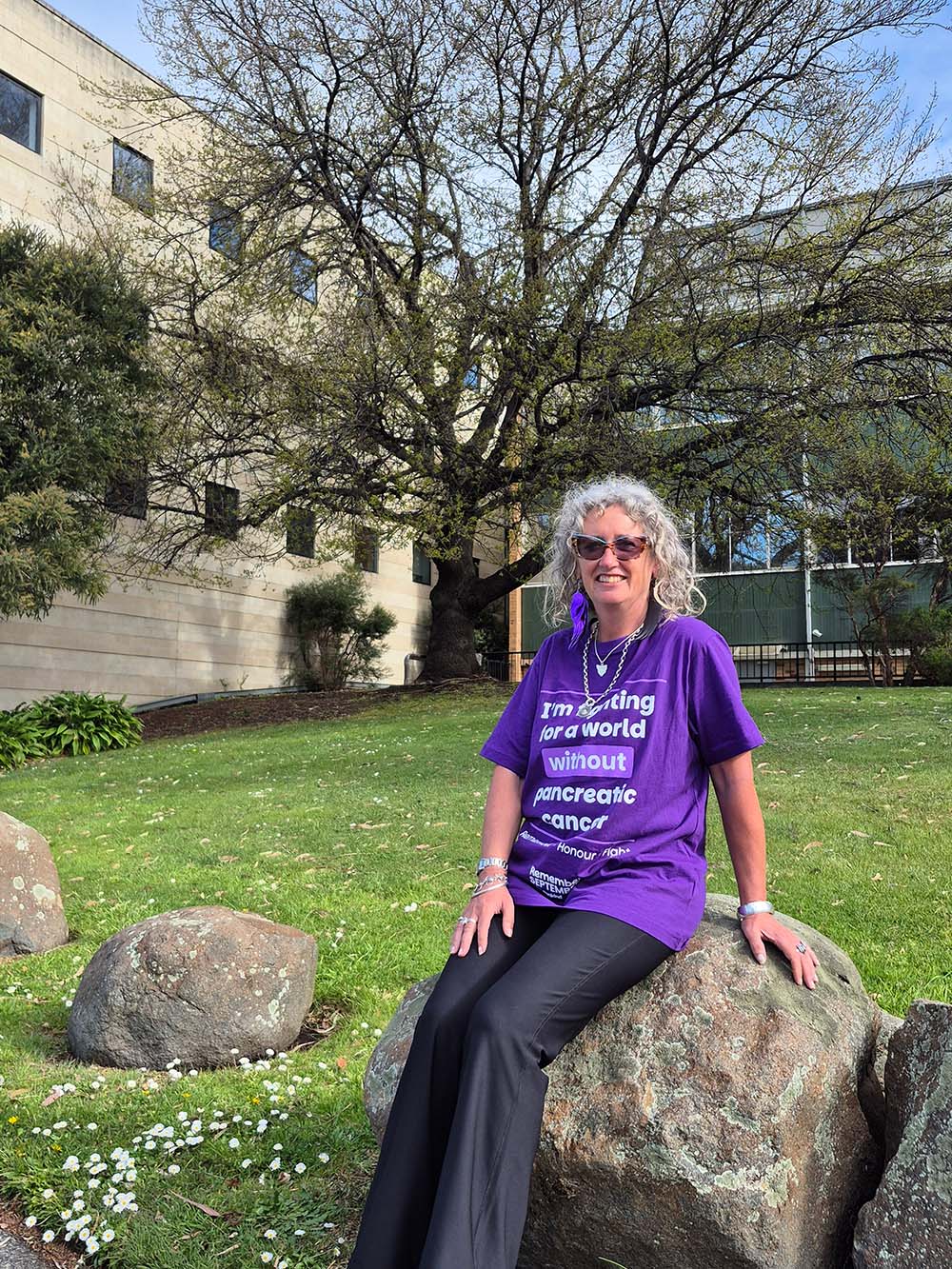 Judi on campus