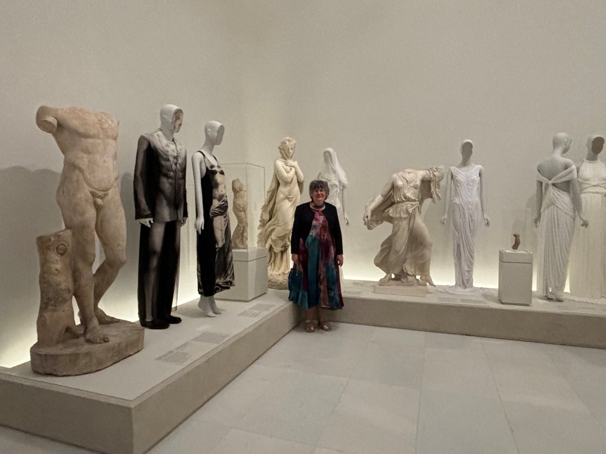 Dr Llewellyn Negrin at the Costume Art exhibition