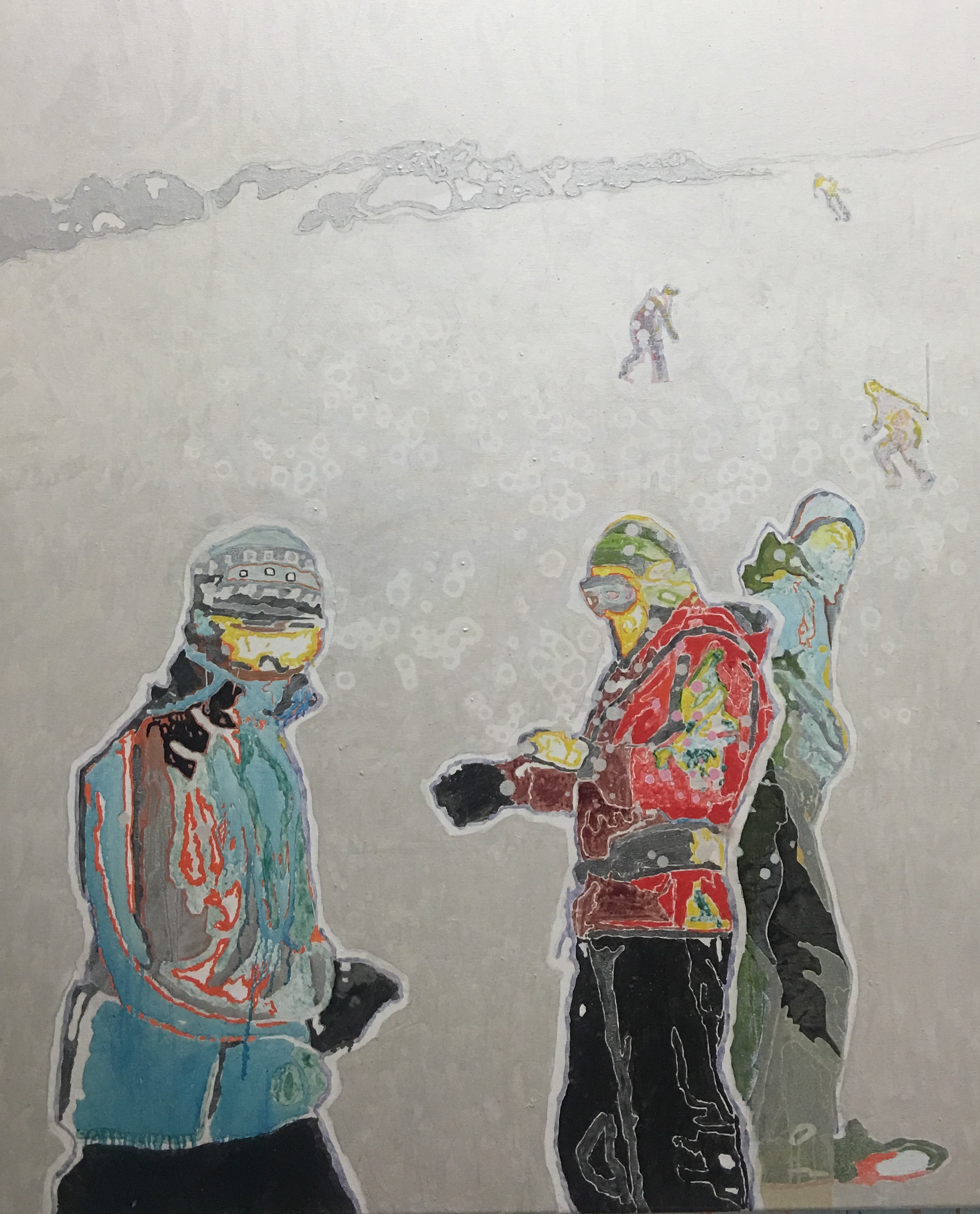 Snow Border Ben Taylor, Snow Border, 2016, 1500x1500cm, Oil on canvas