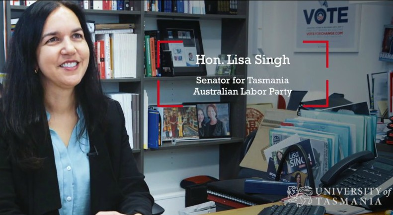 Senator Lisa Singh, YouTube video