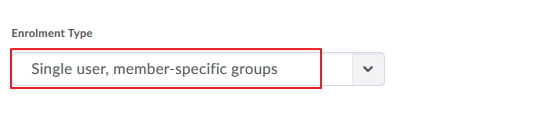 Single member groups
