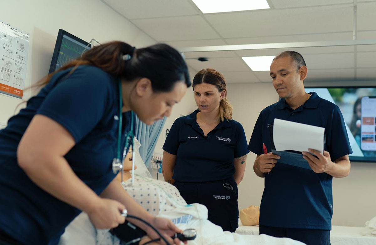 Nursing students, Rozelle campus, Sydney