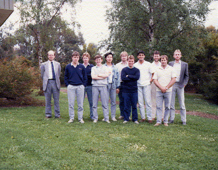 Surveying and Spatial Sciences students at the University of Tasmania in 1979.