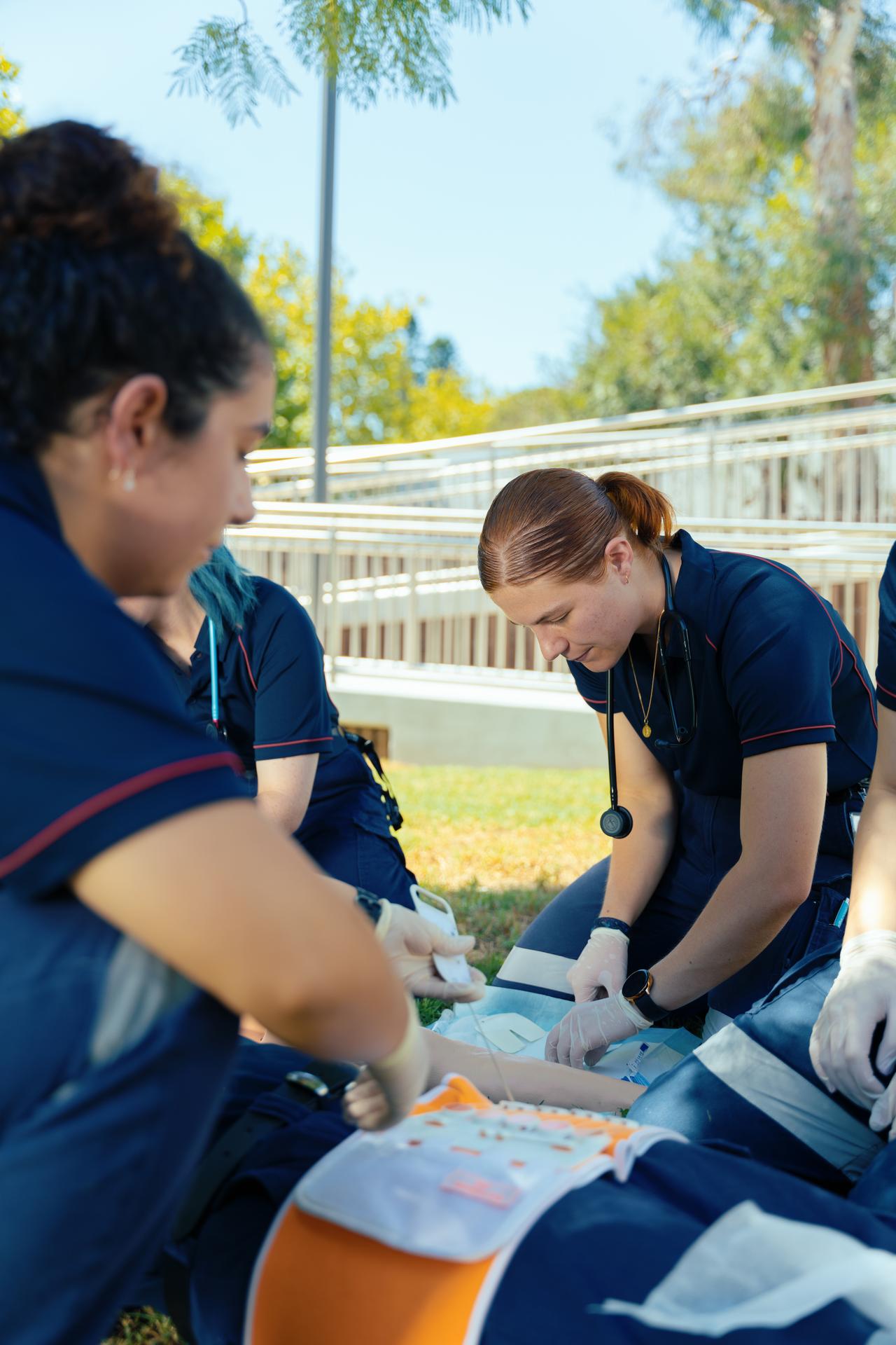 Bachelor of Paramedicine student Lucy Castelletti is studying at the Rozelle campus in Sydney.