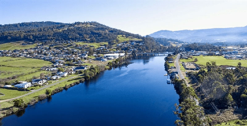 Huon Valley, Tasmania aerial