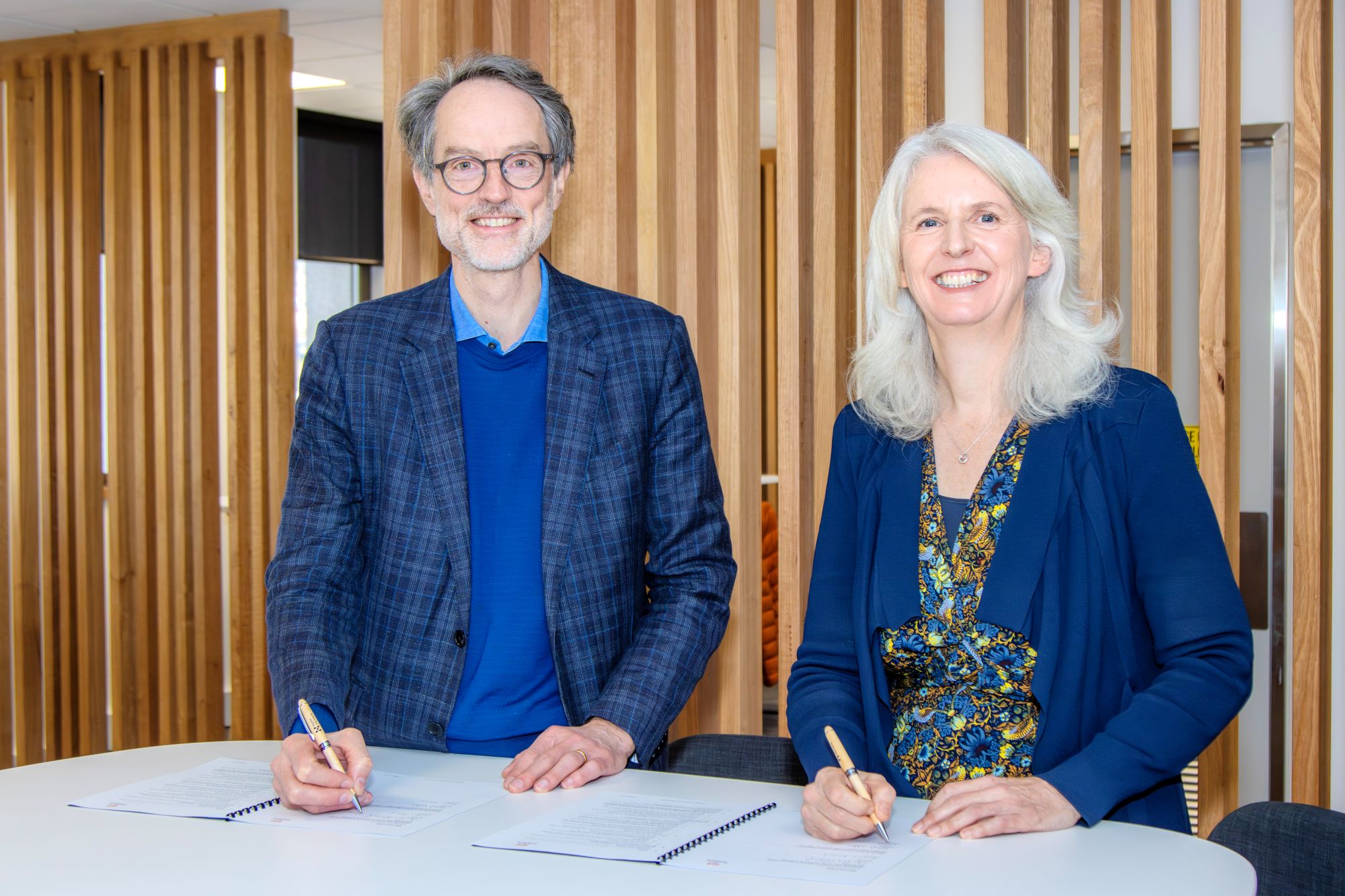 Prof Rufus Black and CEO HydroTas Rachel Watson
