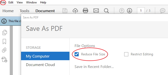 Reduce your PDF file size