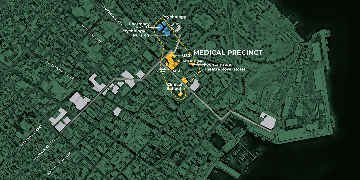 Medical precinct map