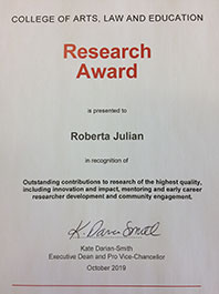 CALE Research Award R Julian