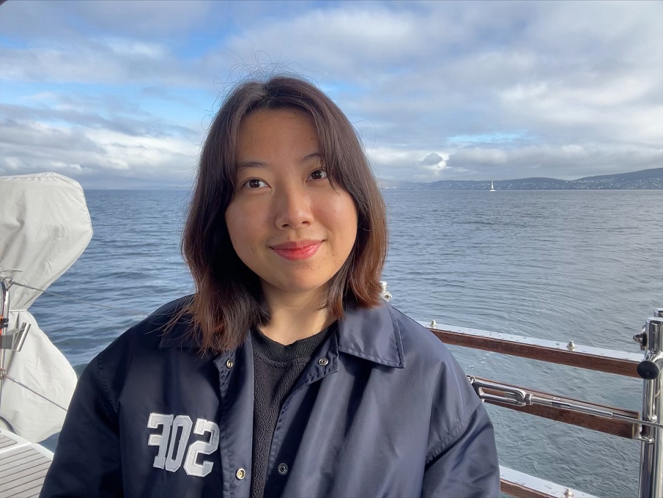 Marine Science PhD student Yuxin Wang enjoys a day of sailing on the River Derwent through the HYPE Health and Wellbeing Program.