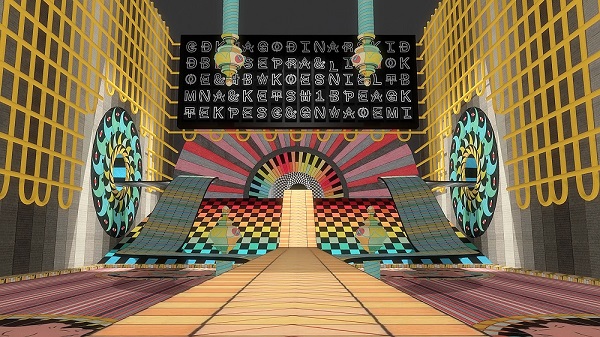 Jess Johnson and Simon Ward  Terminus 2017-18 (still) Virtual reality experience in five parts: colour, sound  National Gallery of Australia, Canberra  Commissioned with the assistance of The Balnaves Foundation 2017  Purchased 2018