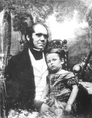 charles darwin and son william