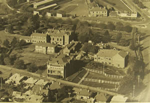 aerial view of university of tasmania 1939