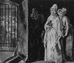 Elizabeth Fry visiting Newgate Prison
